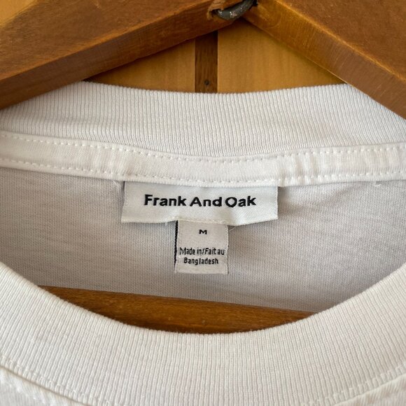 Frank And Oak 3/4 Sleeve Boxy T-Shirt Sz M - Picture 2 of 3